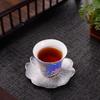 Personalized Carved Flower Teacup Pastel Douli Cup Hand-painted Ceramic Tea Cup Kung Fu Tea Set Tasting Cup Master Single Cup