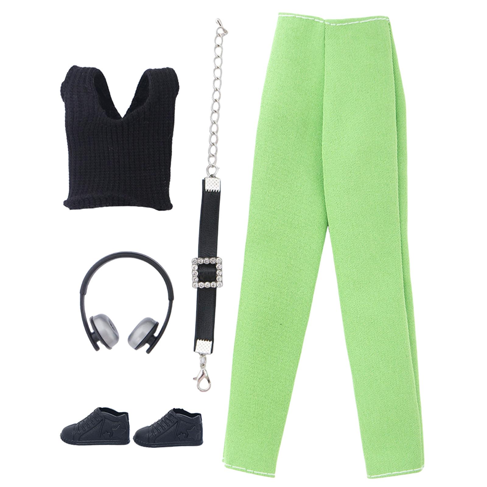 

1/6 Одежда для кукол-девочек Высококачественная модная одежда с аксессуарами для куклы Барби Детский игровой домик Подарок(НЕТ КУКЛ)