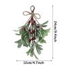 1pc Artificial Flower Hanging Christmas Greenery Floral Stems Garland Reliable Sturdy Xmas Ornament Bouquet Party Supply