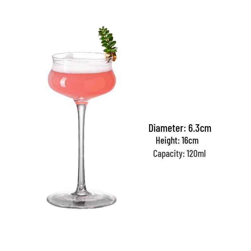 WZ Creative Glass Cocktail Martini Glass 120ml