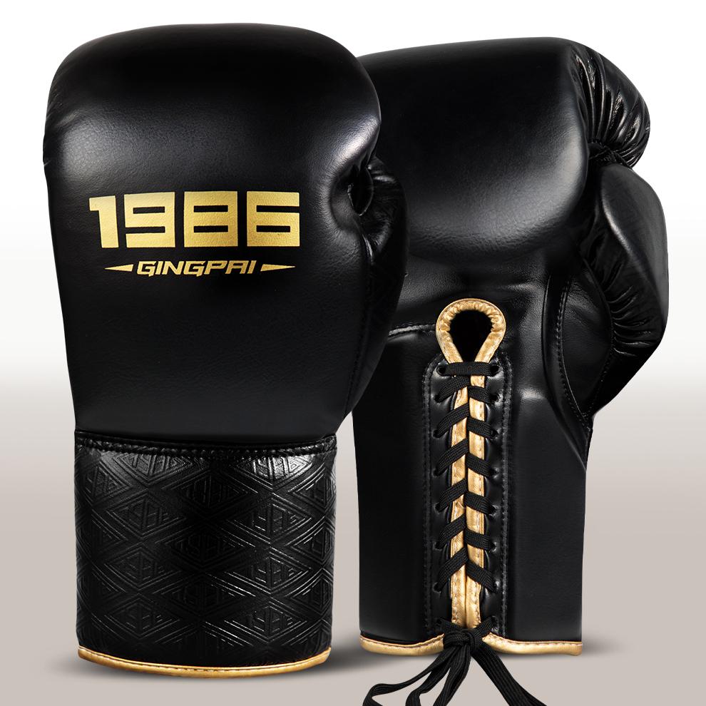 

Professional Boxing Glove Microfibe Thickened Tether Mma Sanda Fitness Training Glove Adult Muay Thai Fighting Boxing Training Equipment 8oz