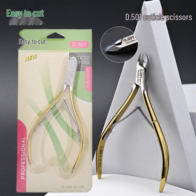 Easy Cut D-501 Stainless Steel Cuticle Scissors & Nippers Set - Sharp Manicure Tools