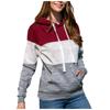 Women's Plus Size Pullover Hoodie Long Sleeve Casual Sweatshirt with Drawstring Hood and Kangaroo Pocket Lightweight
