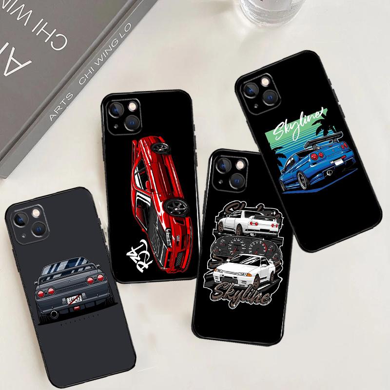 Skyline Gtr R32 Case For iPhone 11 12 13 14 15 16 Pro Max Plus 12 13 Mini X XR XS Max 7 8 Cover Coque