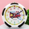 Children's Cute Cartoon Football Dual Music Alarm Clock Silent Sweep Second Snooze Night Light Teaching Clock Desk Clock