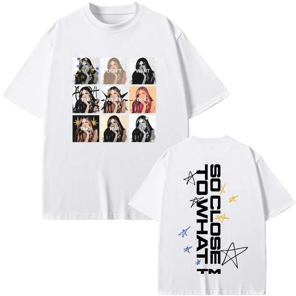 Unisex Women Fashion Oversized T Shirts Tate Mcrae So Close To What Miss Possessive I Dont Want Him Anyway Girl Take Him Tshirts