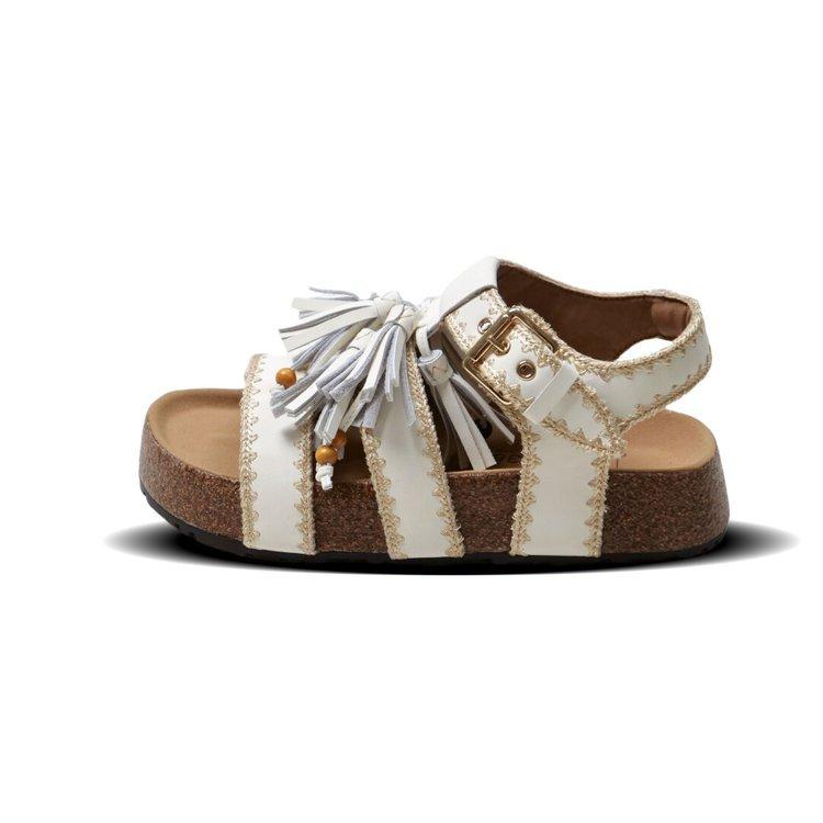 2025 summer new retro versatile Korean version casual thick-soled muffin bottom 5cm outer wear one-word sandals women