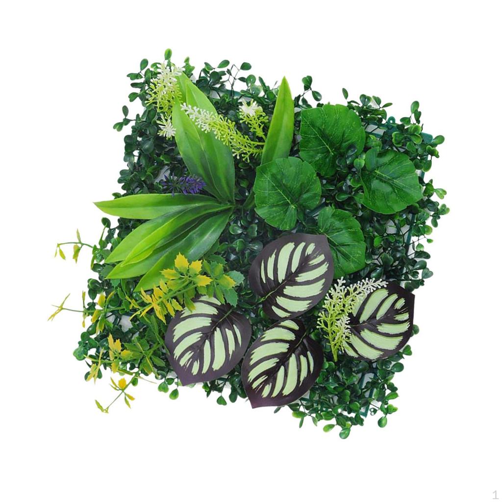 Pannello decorativo da parete verde - Fogliame realistico per casa e giardino