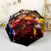 Ronaldo's Powerful Football Legend Cr7 Outdoor Automatic Umbrella Compact 8-Rib Lightweight Foldable Design Travel Essential Outdoor Accessory
