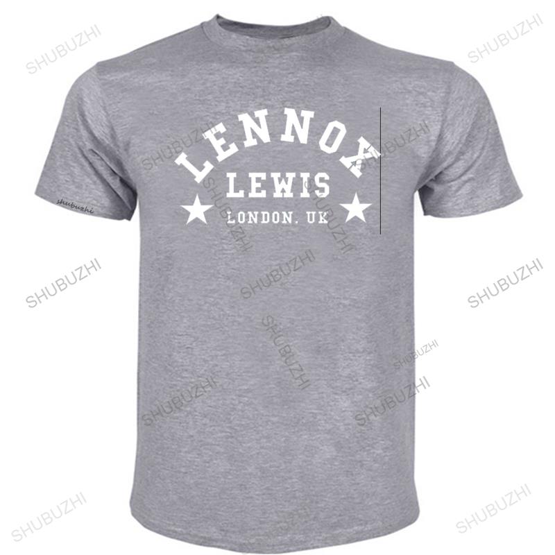 

new arrived casual tshirt Lennox Lewis London Boxing Legend Training Gym T-shirt male brand teeshirt men summer cotton t shirt 4XL