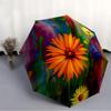 1pc Floral Garden Automatic Folding Umbrella - 8-Rib Compact Travel Umbrella Durable & Portable for Outdoor Use, Perfect Gift for Birthdays067