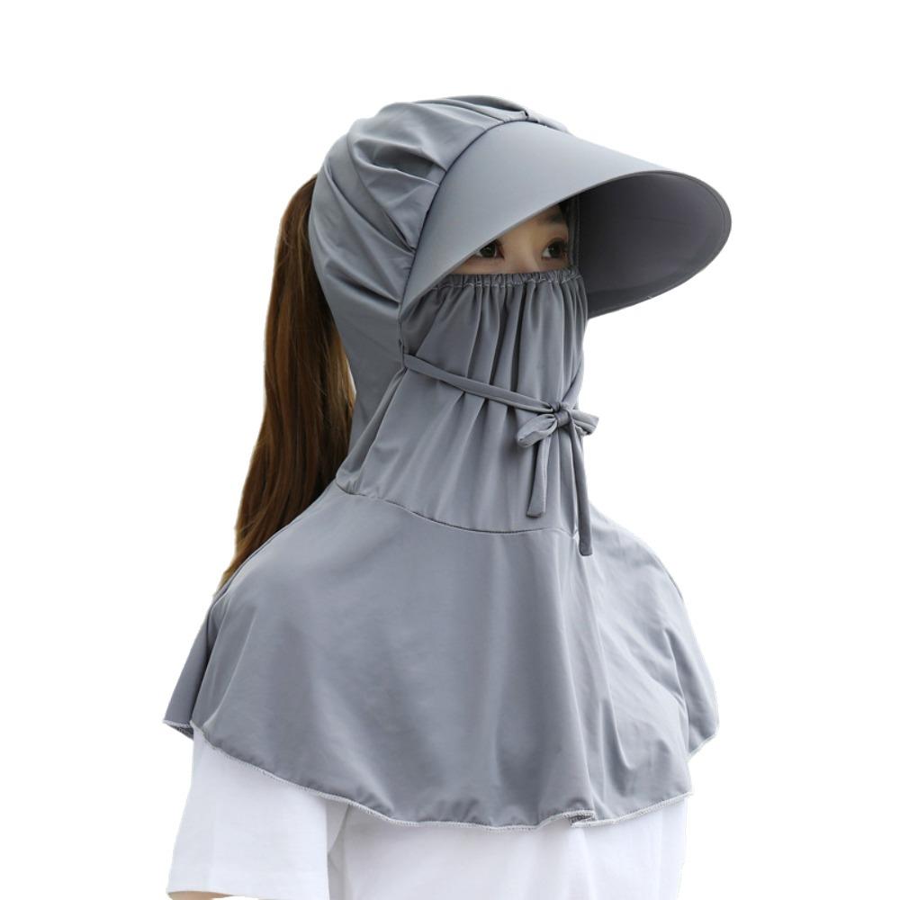 Flower Sun Protection Hat Sunscreen Bucket Hat with Mask Breathable Wide Brim Bucket Cap  Girl