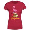 Flamingo Summer Vacation Womens T Shirt Funnu Watermelon Graphic Ladies P1 OR A