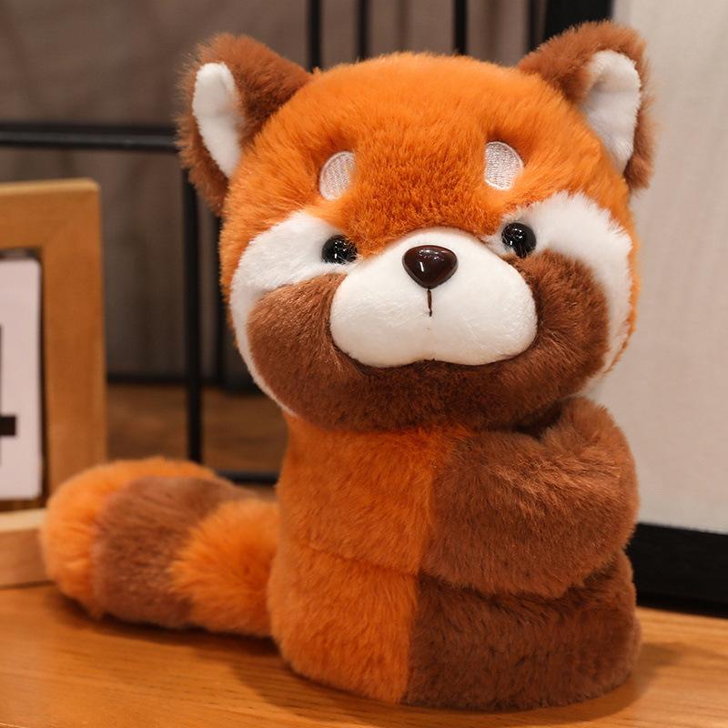 Capybara Snap Bracelet Plush Toy Fox, Panda, Koala, Cute Animal Stuffed Dolls for Bike or Wrist Decoration---