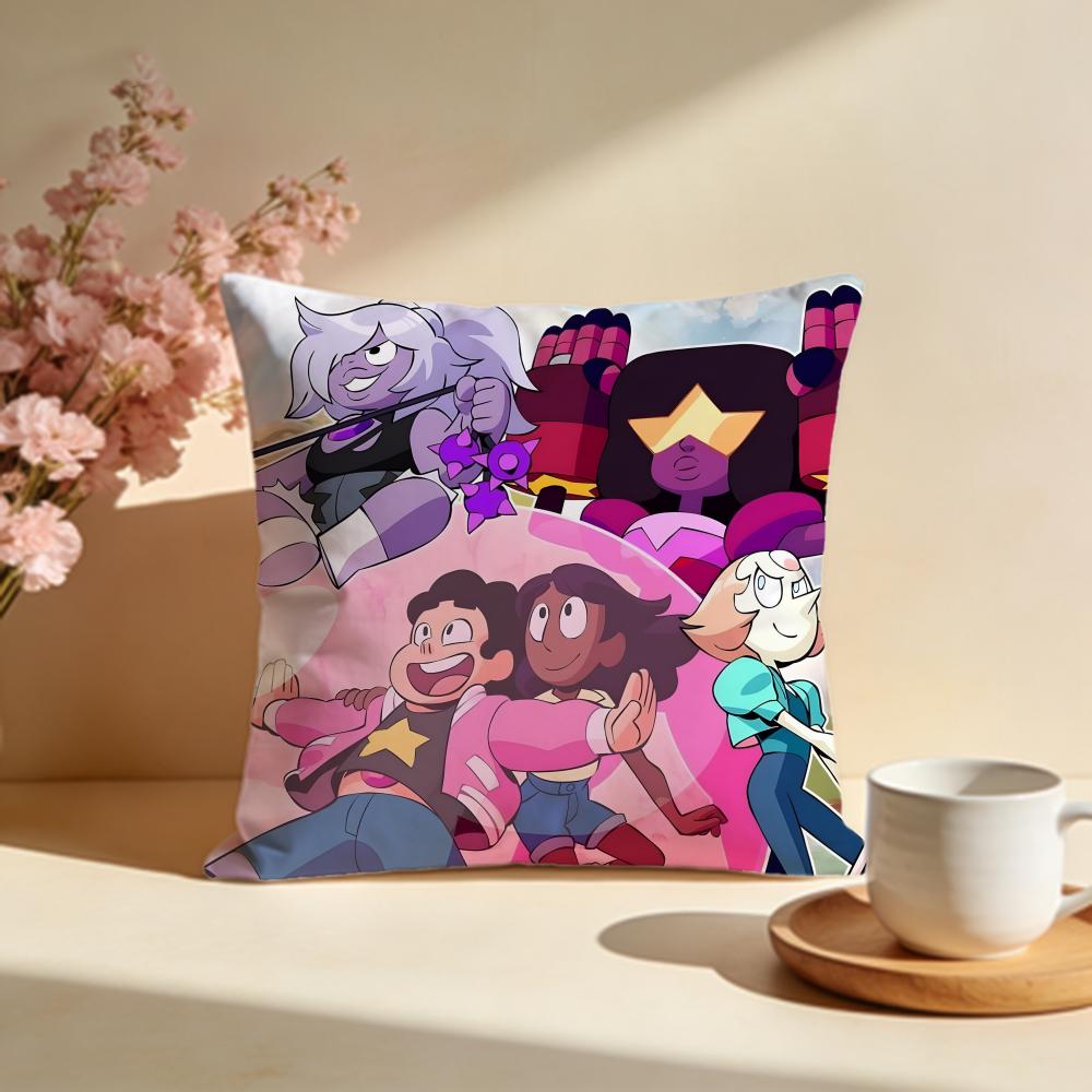 Hot SSteven Universe Futureied Cushion Cover Stylish Washable Pillow Cover Ideal for Couch Bedroom Car Decoration