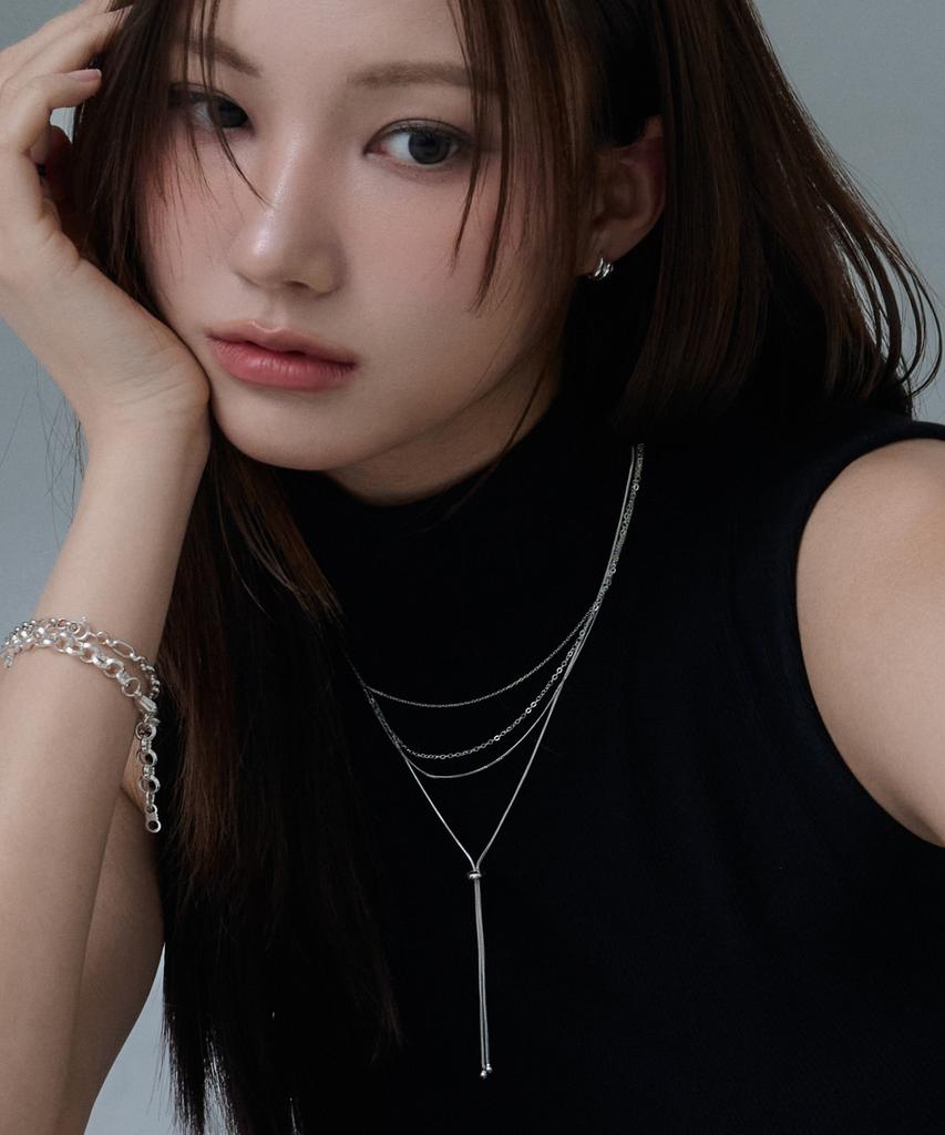 Baradu 925 Trio Layer Chain Necklace