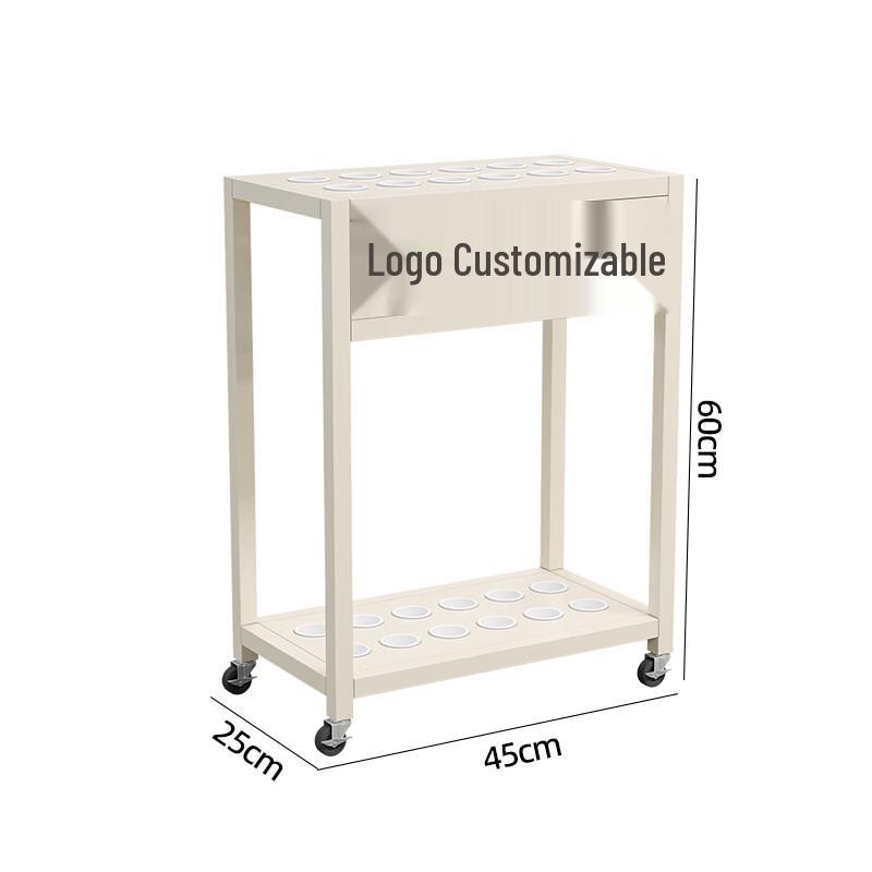 Floor-Standing Metal Billiard Cue Rack (14-Hole)