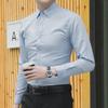 Weißes Slim-Fit Langarm-Businesshemd für Herren (Übergröße & Unisex)