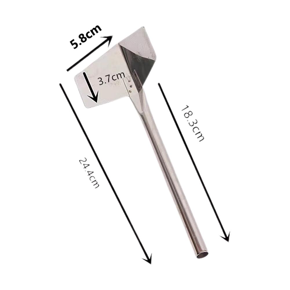 1pc Outdoor Corner Trowel Stainless Steel Garden Metal Handle 90 Degree Drywall Outdoor Corner Trowel Hand Tool