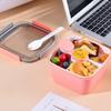 1100ml 1500ml Lunch Box Plastic Square Salad Box Portable   Fruit  Salad