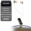 LED Screen Lavalier Bluetooth Earphones Card Insertion Wireless Headphones  HD Calling
