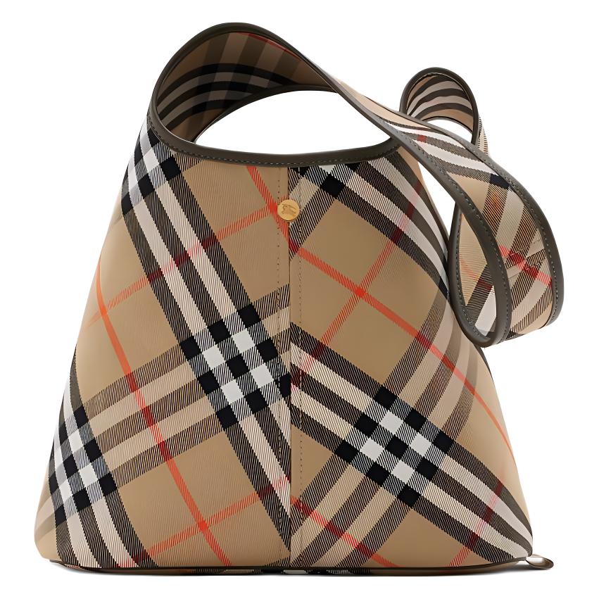 

Burberry Snap Closure Detachable Small Bag Cotton Tote Shoulder Bag Women bags Beige 80946781 Basic Set (Bag+Dust Bag)