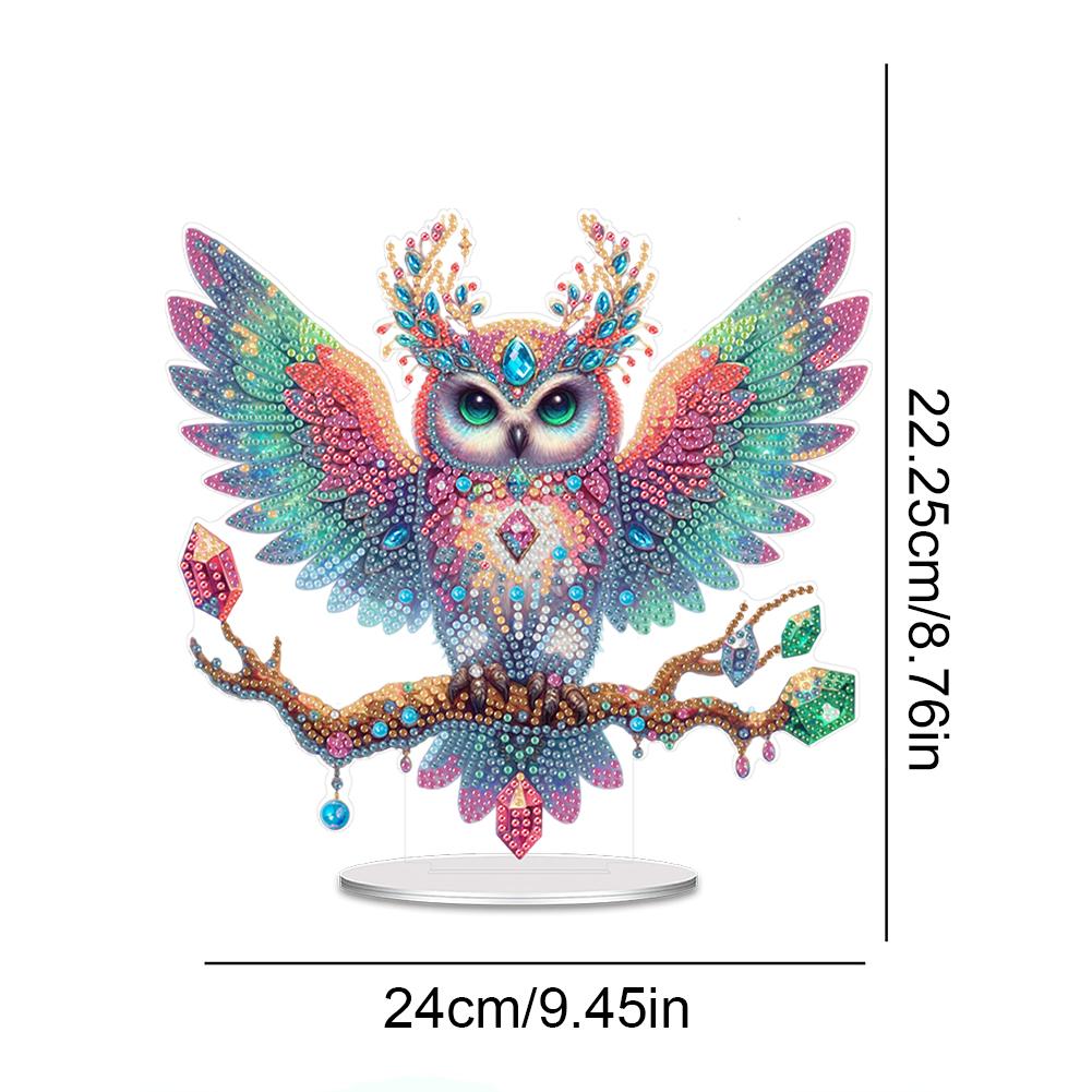 Acrylic Special Shaped Colorful Animals Diamond Painting Desktop Ornaments Kit Diamond Painting Desktop Decorations for Beginner