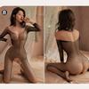 Transparent Fishnet Women Bodystockings Sexy Lingerie Open Crotch  Bodysuit Erotic Crotchless Sling Black Exotic Costumes