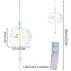 Japanese Wind Chimes Glass Wind Bell Window Hanging Wind Music Garden Hanging Pendants Outdoor Decoration Room Decor