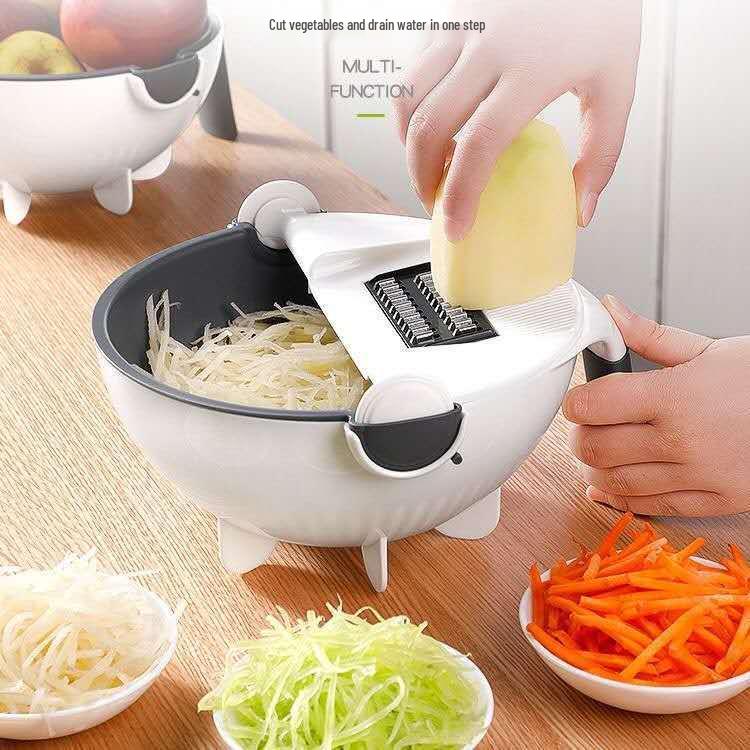 Home Jia Yue Multifunctional Vegetable Cutter: Slicer, Grater, Drain Basket, Shredder