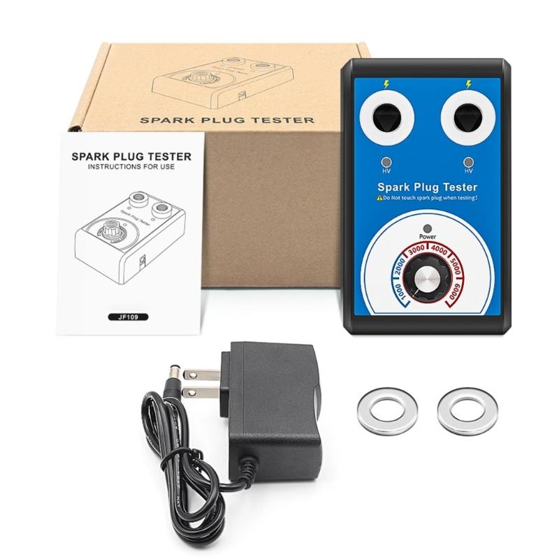 Car Spark Plug Tester Double Hole 0-6000rpm Work Frequency Auto Engine Ignition CoilTester Spark Tester
