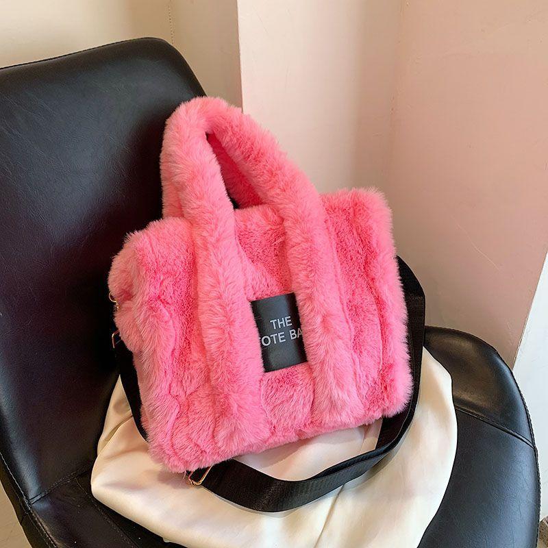Shoulder Bag Handbag Women's Bag Girl Bag New Trendy Temperament Cute Casual Plush Messenger Bag