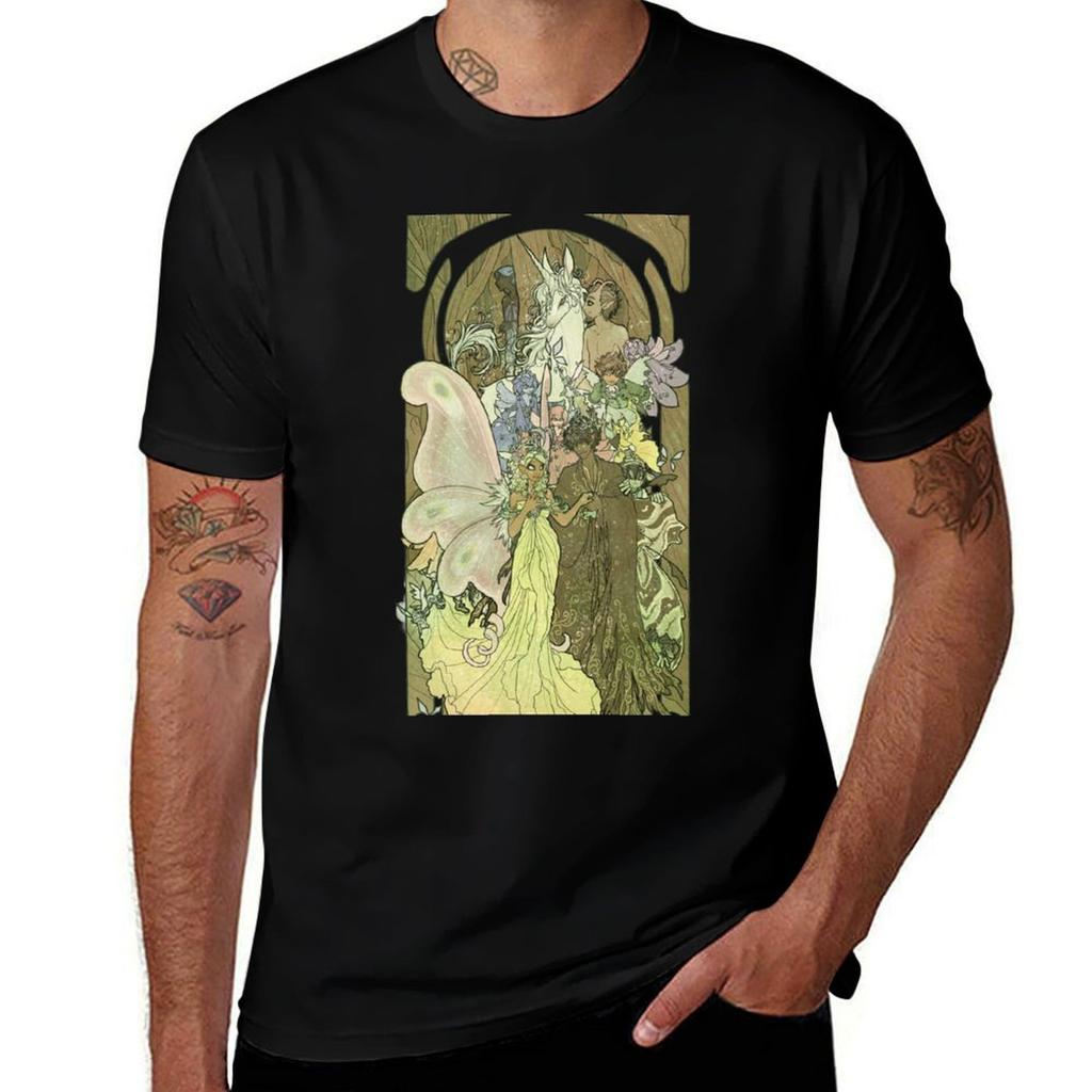 Faerie Court Tshirt Basic Casual Short Sleeve Cotton Shirt