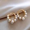 2025 Silver Needle Zircon Pearl Earrings: French Retro Light Luxury Studs for Women