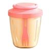 Portable Salad Cup with Fork Double-Layer Salad Bowl for Efficient Drainage Yogurt