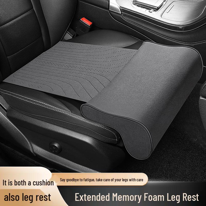 Universal Memory Foam Car Seat Leg Rest Cushion with Extended Support