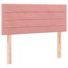 Box Spring Bed with Mattress Pink 120x200 cm Velvet