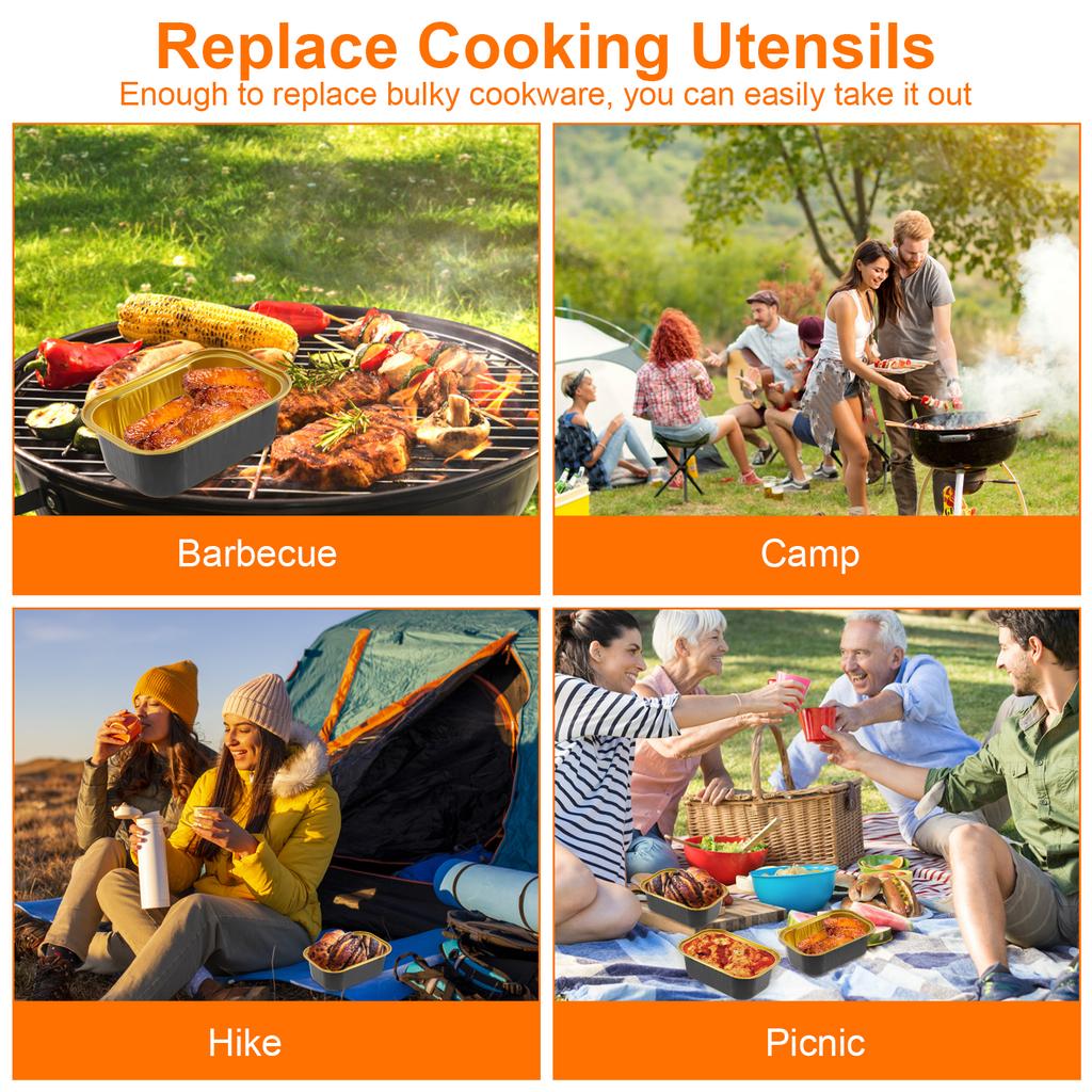 50/100Pcs 200ml Cake Mold Tin Foil Aluminum Foil Pudding Cup Baking Pans Mini Mousse Cupcake Containers Baking Mould Loaf Pans