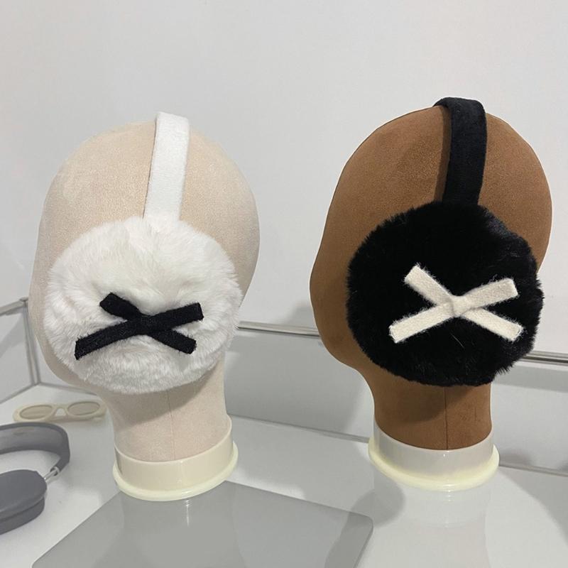 Cute Bow Warm Ear Protective Ear Muffs Universal Ear Warmers Adults Accessories