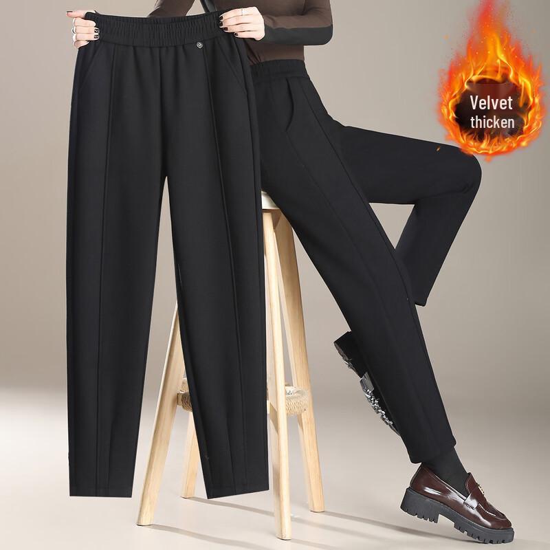 

Women s Fleece Lined Slimming Tapered Pants M