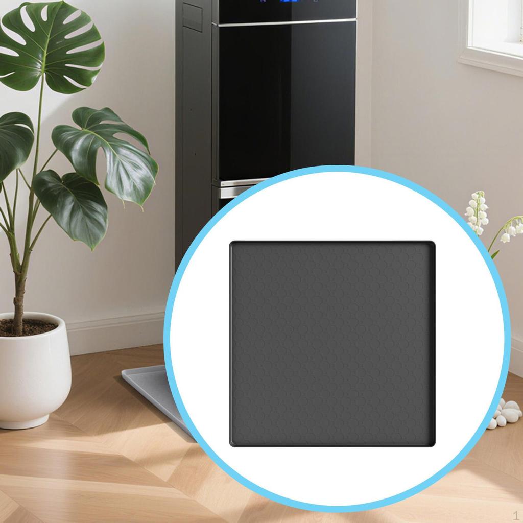 Mini Fridge Mat 50 Cmx50 Cmx1.5 cm under Washer Pan Practical Non Slip Multipurpose Freezer Floor