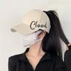 Unisex Adjustable Baseball Cap with Stylish Letter for Summer Sun Protection Outdoor Sports Walking and Travel Hat