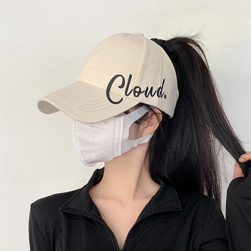Unisex Adjustable Baseball Cap with Stylish Letter for Summer Sun Protection Outdoor Sports Walking and Travel Hat