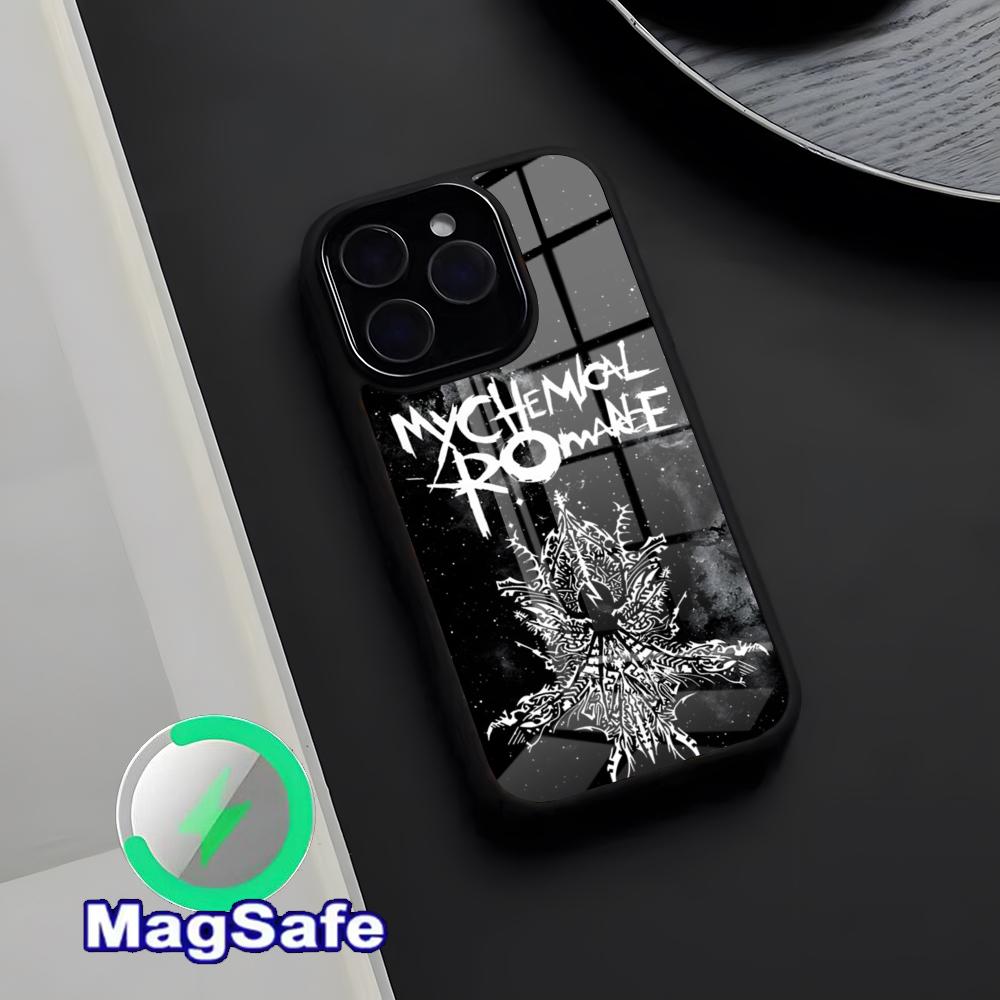 Rock Band My C-chemical Romance Handyhülle Magnetische Glas Hülle Für IPhone 17 Pro Max 16 15 14 13 11 Pro Max Plus Handyhülle