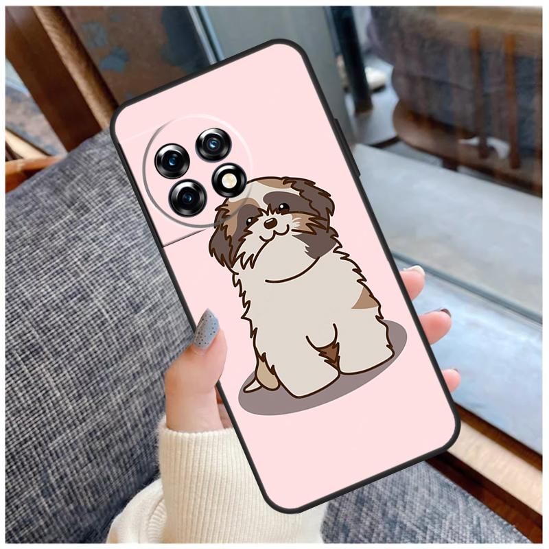 Cartoon Shih Tzu Dog Case For OnePlus 13T 8T 10T 9 10 Pro 15 13 12 11 13R 12R Nord CE 5 2 3 4 Lite N20 N30 Coque
