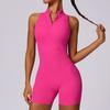 Women's Spring High-Intensity Sports Yoga Bodysuit - Beautiful Back, Hip-Lifting, Tight-Fitting with Zipper