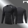 2024 Autumn Quick-Dry Long-Sleeve Compression Top: Men's Cycling, Skiing, Base Layer, Children's Running, Sports Fitness Wear