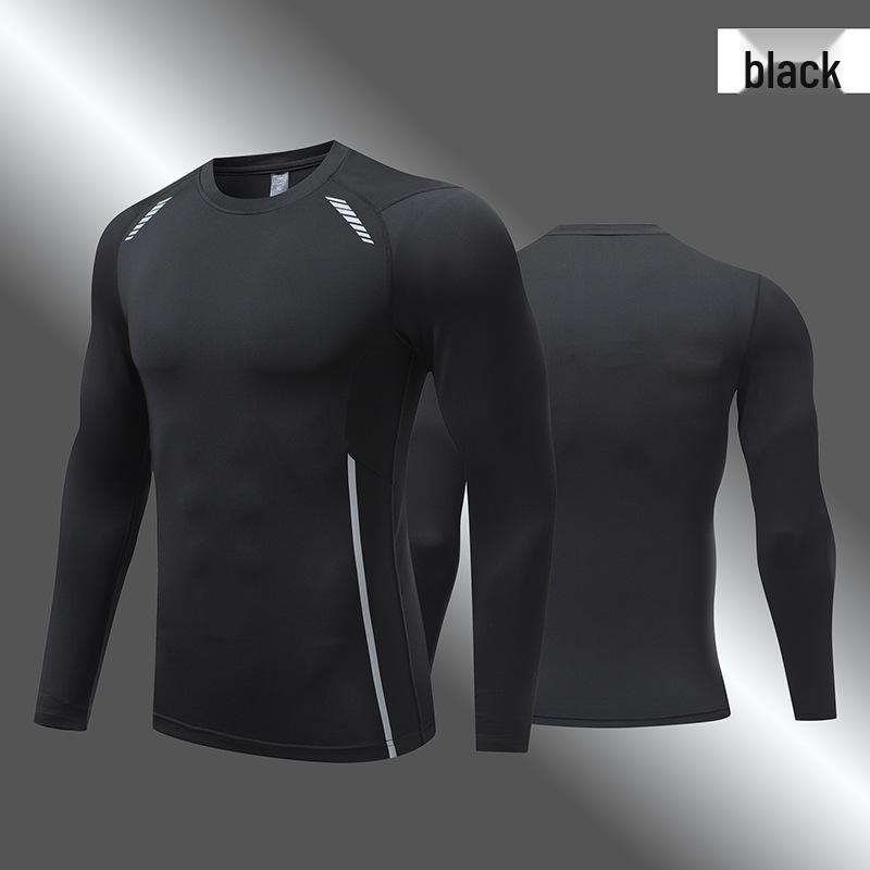 2024 Autumn Quick-Dry Long-Sleeve Compression Top: Men's Cycling, Skiing, Base Layer, Children's Running, Sports Fitness Wear