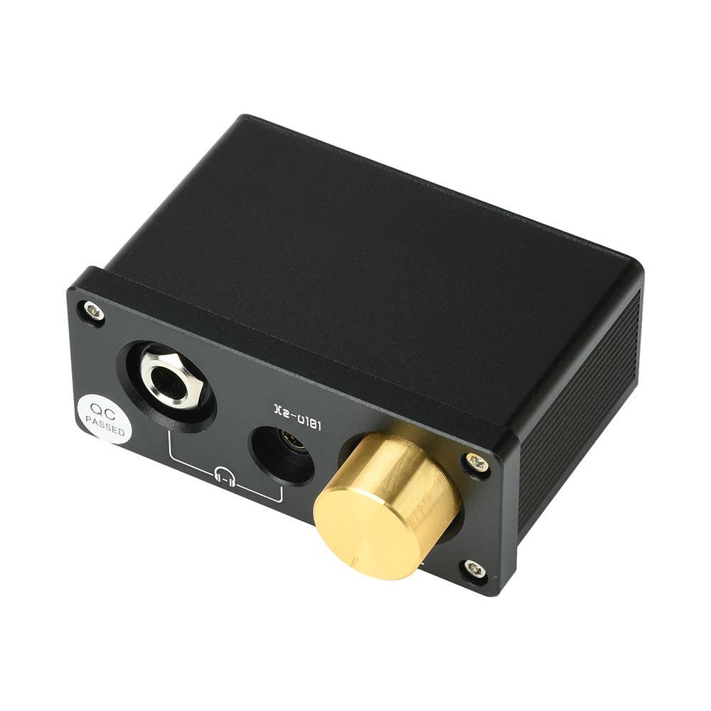 Xz-U101 HiFi Headphone Amplifier Stereo RCA Audio Amp AUX Out Desktop Amplifier for Headsets 3.5mm/6.35mm