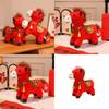 Plush Horse Doll With Pp Cotton Fill For Chinese New Year Celebrations